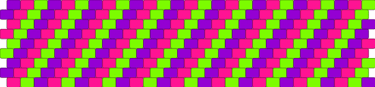 Invader Zim Colored Cuff - pink,green,purple,invader zim,peyote,cuff,scene,emo
