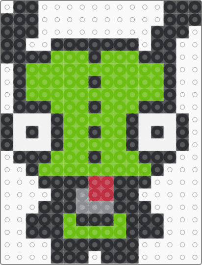 Cute lil’ GIR !! xD - black,green,gir,invader zim,cute,scene,emo,scenecore,scene kid