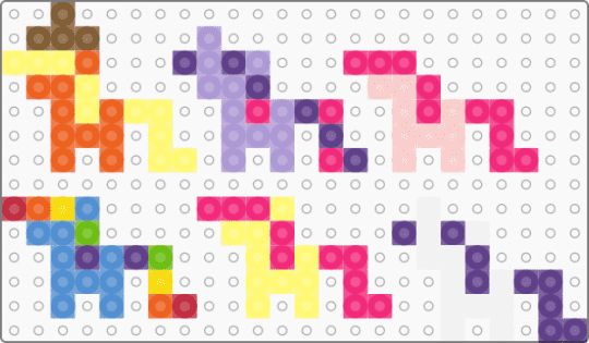 Mini Mane 6 !! - characters, cotdminiatures, easy, mini, mlp, my little pony, orange, pink, ponies, purple, simple, yellow