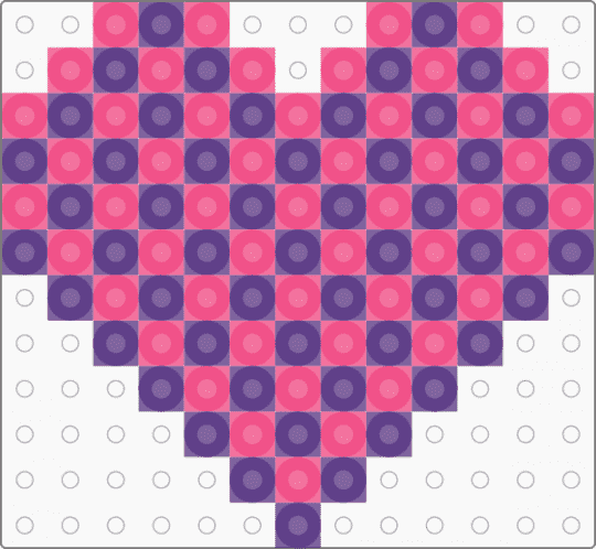 Pink and Purple Checkered Heart - pink,purple,cotdhearts,heart,checkered,scene,emo,scene kid,scenecore,hearts