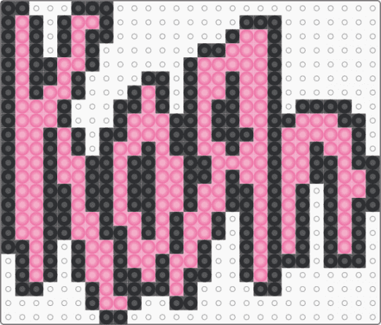 Korn Logo !1!1!!1 (Glow Pink) - alt, alternative, bands, black, emo, music, pink, scene, scenecore, scenemo