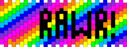RAWR ! cuff !1!1!!! (RAINBOW !! ^^) - pink,purple,scene,scenecore,scene kid,emo,neon,colorful,myspace,rainbow