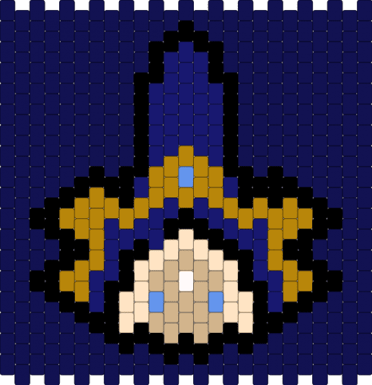 Truthless Recluse/Pure Vanilla Cookie Panel !! - purple,crk,cookie run kingdom,cookie run,peyote stitch,tapestry,panel,blue,video games