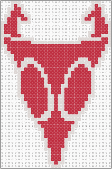 Irken Logo !!!11!!!! (Red) - beige, cartoons, emo, invader zim, jhonen vasquez, logo, red, scene, scene kid, scenecore