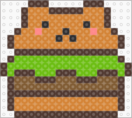 Kitteh Burger !! x3 - brown, burger, cat, cotddiner, cute, diner, food, kawaii, kitty, orange