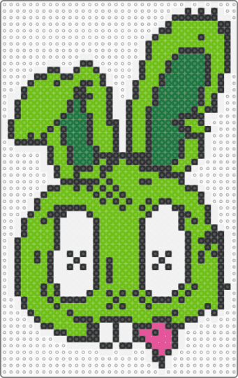 Zombeh Sippy Bunny !! :3 - green,bunny,zombie,edm,music,spooky,dj,trippy