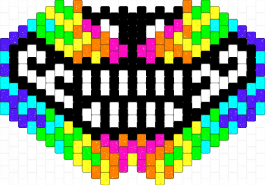 Glittery Wolf Mask !!1!1!1 xD - colorful, cotdwolves, emo, green, light blue, neon, orange, rainbow, scene, scene kid, scenecore, yellow