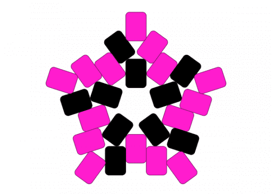 Pink and Black Swirly Star !! ^^ - black, colorful, emo, neon, pink, scene, scene kid, scenecore, stars, swirl