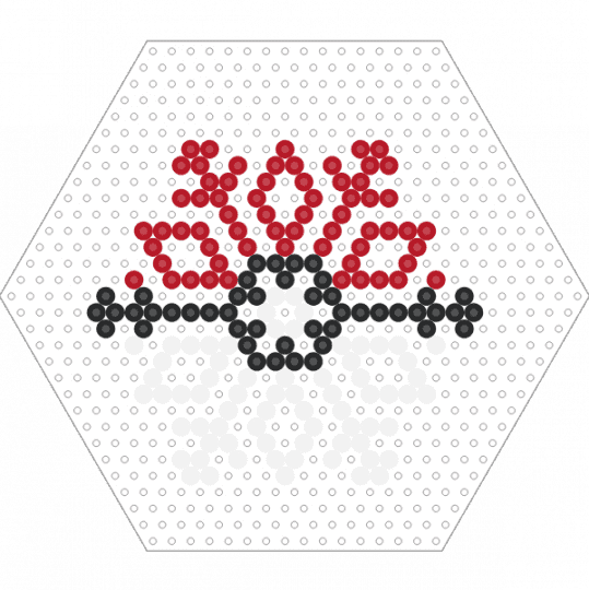 Pokémon - Base Pokeball - Snowflake Christmass Ornament - red,white,ornaments,christmass,snowflake,pokemon