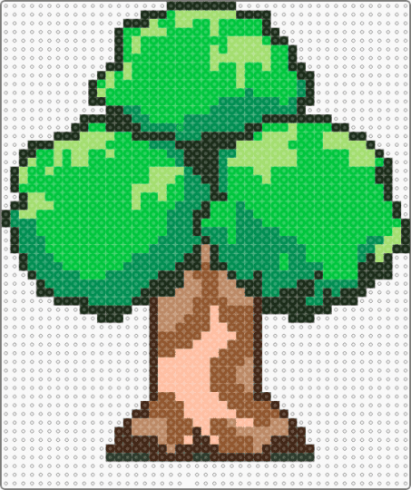 Animal Crossing Tree Summer - green