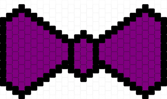 Nightmare Fredbear purple bow tie (fnaf) - pink,black