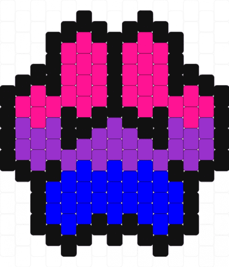 bisexual paw - pink,purple