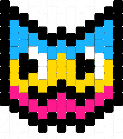 pansexual kitty! - black,light blue,yellow,pride,cat,charm,pan,pansexual