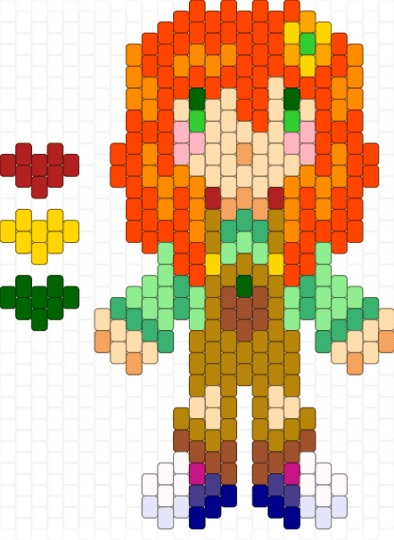 geminitay / gem doll! - beige,orange,red,gold,doll,life series,minecraft,youtube,traffic smp,geminitay,hermitcraft