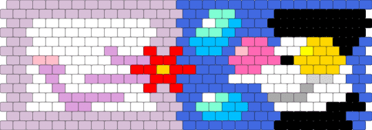 Spamtenna cuff! - pink,blue,deltarune,tenna,spamton,cuff