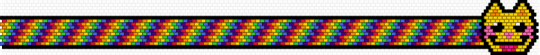 WIP epic rainbow belt! - yellow,orange,blue,colorful,belt,rainbow,epic,scene,cat