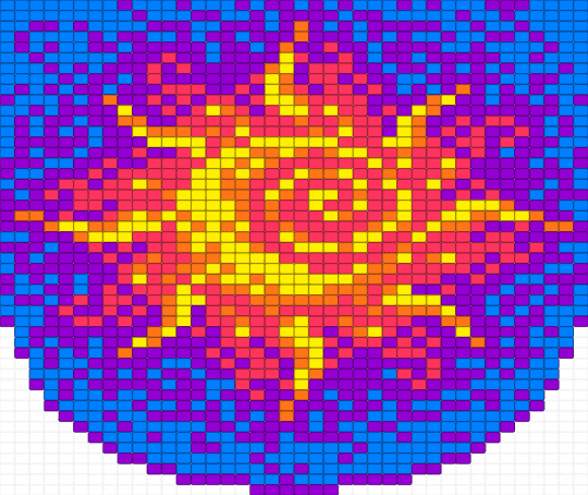 Hanging Sun Tapestry - blue, purple, red, sun, swirl, tapestry