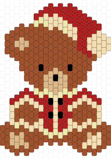 CHRISTMAS BEAR - red