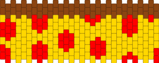 Pizza cuff XD - red,yellow