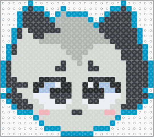 tak head - white,light blue,beige,furry,fursona,opossum