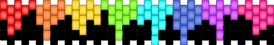little glow in the dark drippy - black,orange,green,blue,pink,colorful