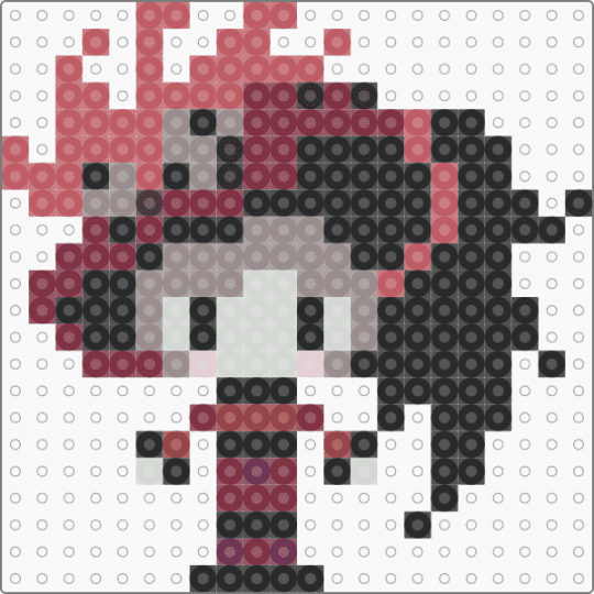 Rosie pattern hh - red,brown,gray,hazbin hotel,hh rosie,rosie hh,rosie,hh