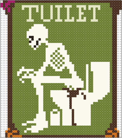 toulet - toilet,skeleton,sign,bathroom,gold