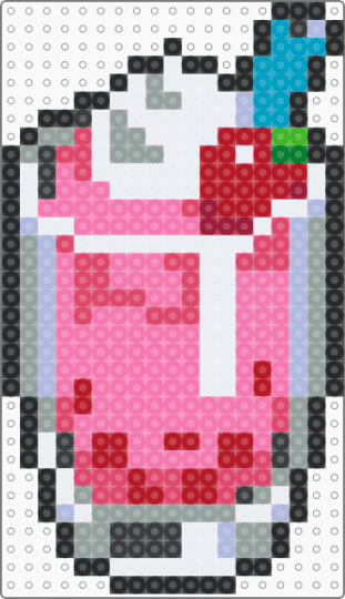 Strawberry boba - pink,red