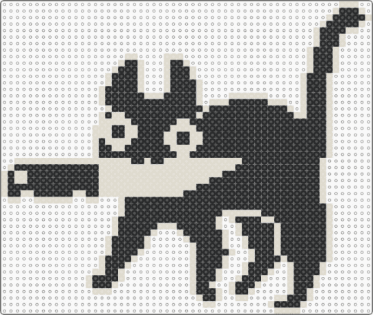 Knife kitty - beige,black