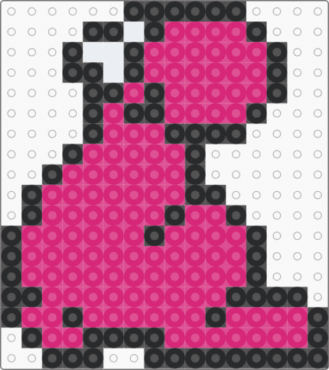 Nerd mascot - pink