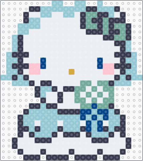Wedding day hello kitty - white,purple,light blue