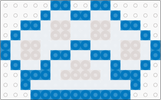 Blue brass knuckles - blue,beige
