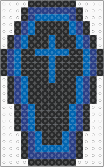 Blue coffin - black,blue