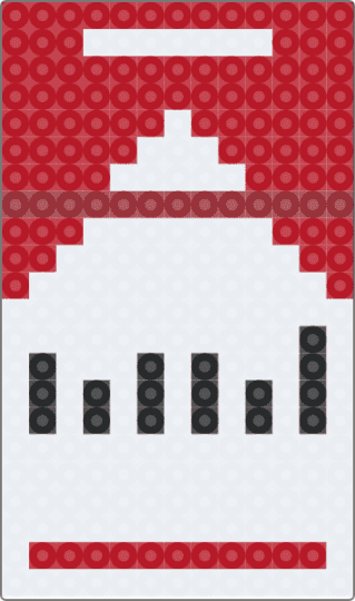 Cigarette box - white,red
