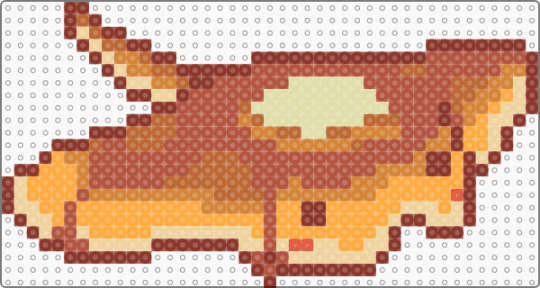 Pancake stingray - red,orange