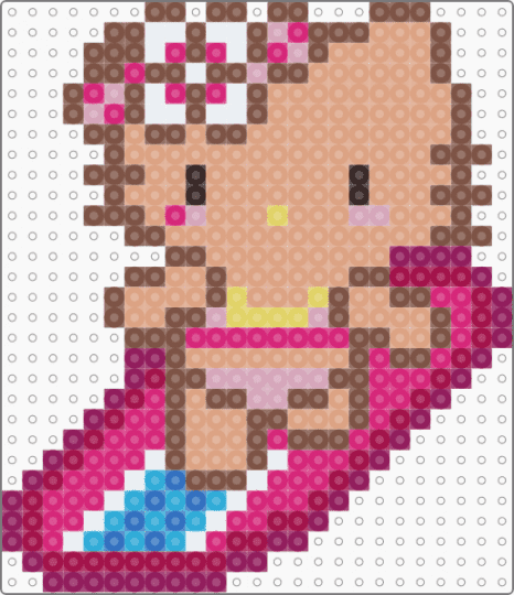 Surfing hello kitty - pink,tan,beige