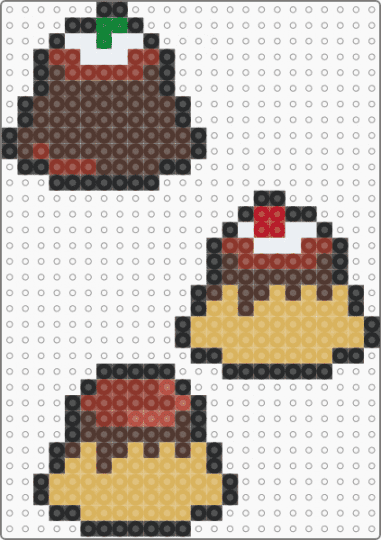 Flan :3 - brown,orange