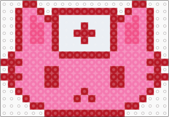 Nurse kitty - red,pink