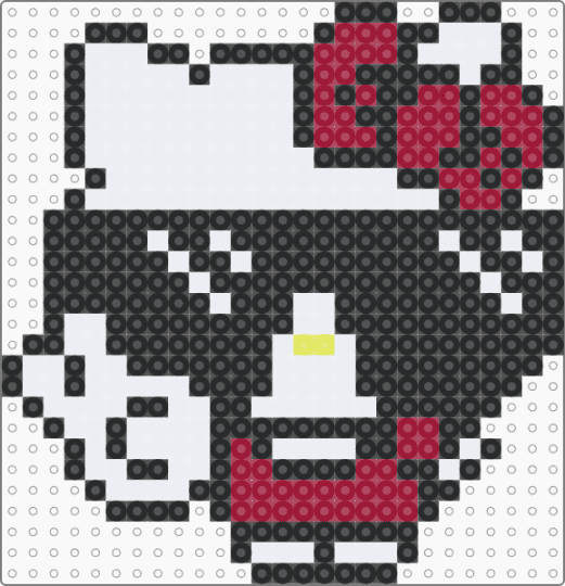Cool hello kitty - black,white,red