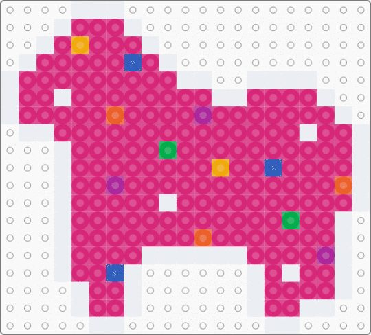 Frosted animal cracker 2 - pink