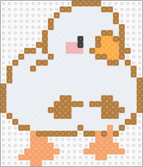 Duckie - white,tan