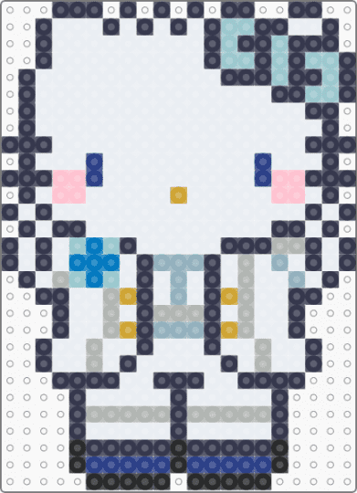 Wedding day hello kitty husband - white,purple