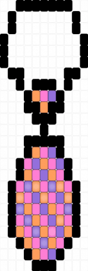 Cute Pastel Tie! (desc.) - orange,pink,glow,blue,purple,tie