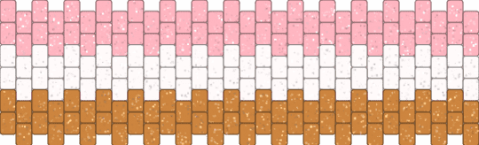 Neopolitian Ice Cream - orange,pink