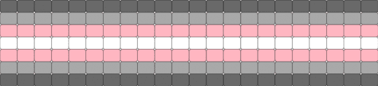 Demigirl Flag Cuff - beige,pink,gray