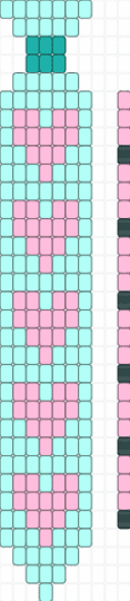 Cute Tie! :D - pink,light blue