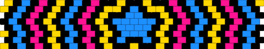 Pan Star Cuff!!!! - light blue,yellow