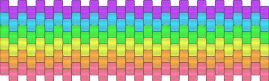 💖Royal Rainbow Cuff!💖 - light blue,orange,purple,colorful