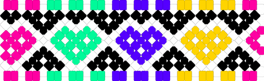 Cool Neon Hearts X - Base! - pink,teal,purple,yellow