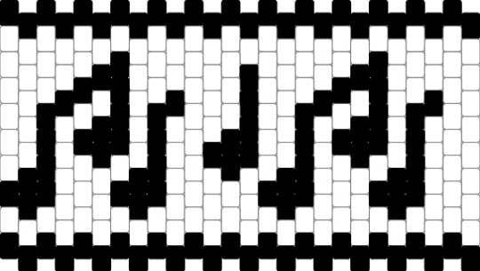 *NOT MY PATTERN!* Smallified Version - black,white